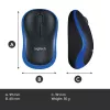 LOGITECH Bezvadu pele M185 Zila