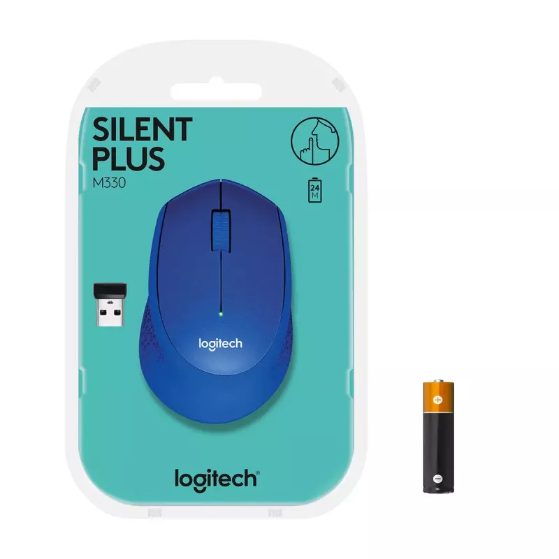 Pele Logitech M330 SILENT PLUS RF Bezvadu