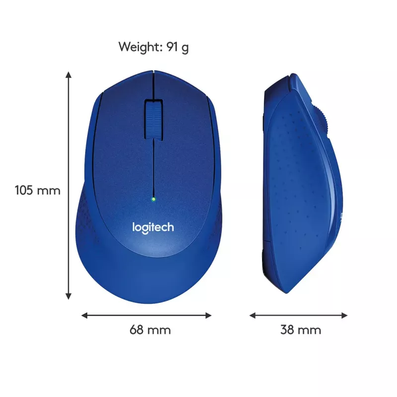 Pele Logitech M330 SILENT PLUS RF Bezvadu