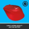 Logitech M330 Silent Plus sarkanā krāsā