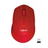 Logitech M330 Silent Plus sarkanā krāsā