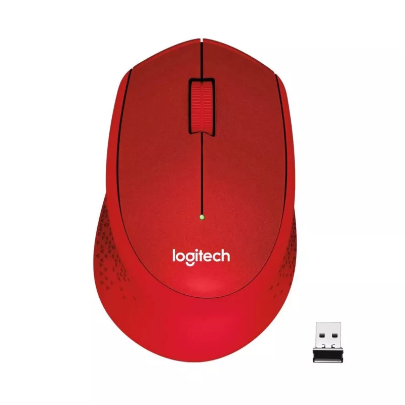 Logitech M330 Silent Plus sarkanā krāsā