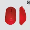 Logitech M330 Silent Plus sarkanā krāsā