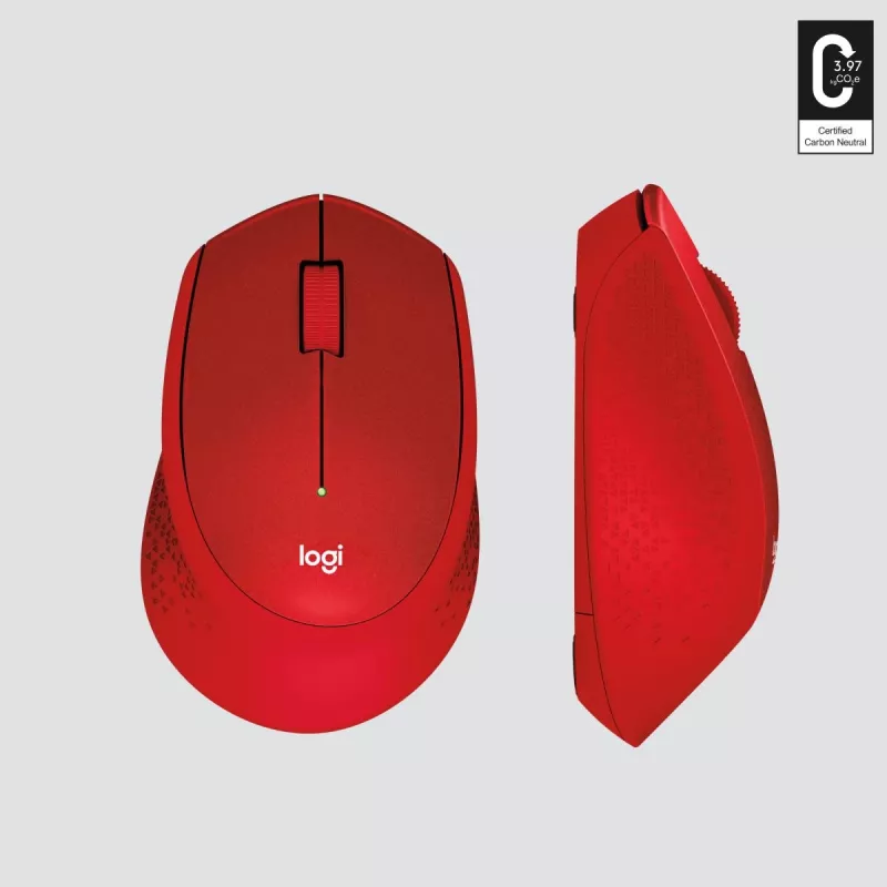 Logitech M330 Silent Plus sarkanā krāsā
