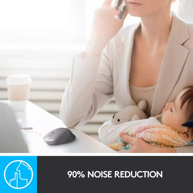 Logitech M330 Silent Plus sarkanā krāsā