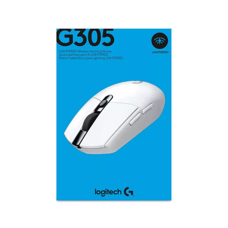 Logitech G305 Lightspeed bezvadu spēļu pele balta