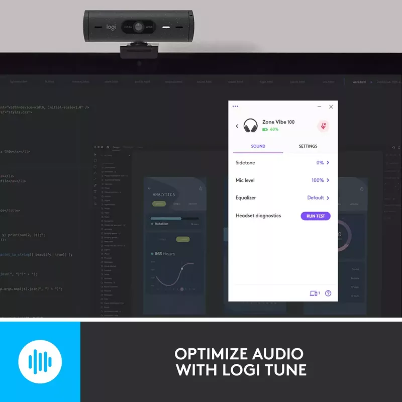 LOGITECH Zone Vibe 100 - Bezvadu Bluetooth austiņas - Grafīts