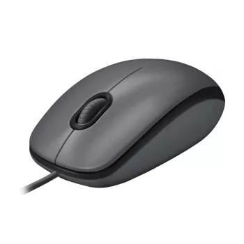 LOGITECH Mouse M100 - USB - Melns