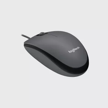 LOGITECH Mouse M100 - USB - Melns