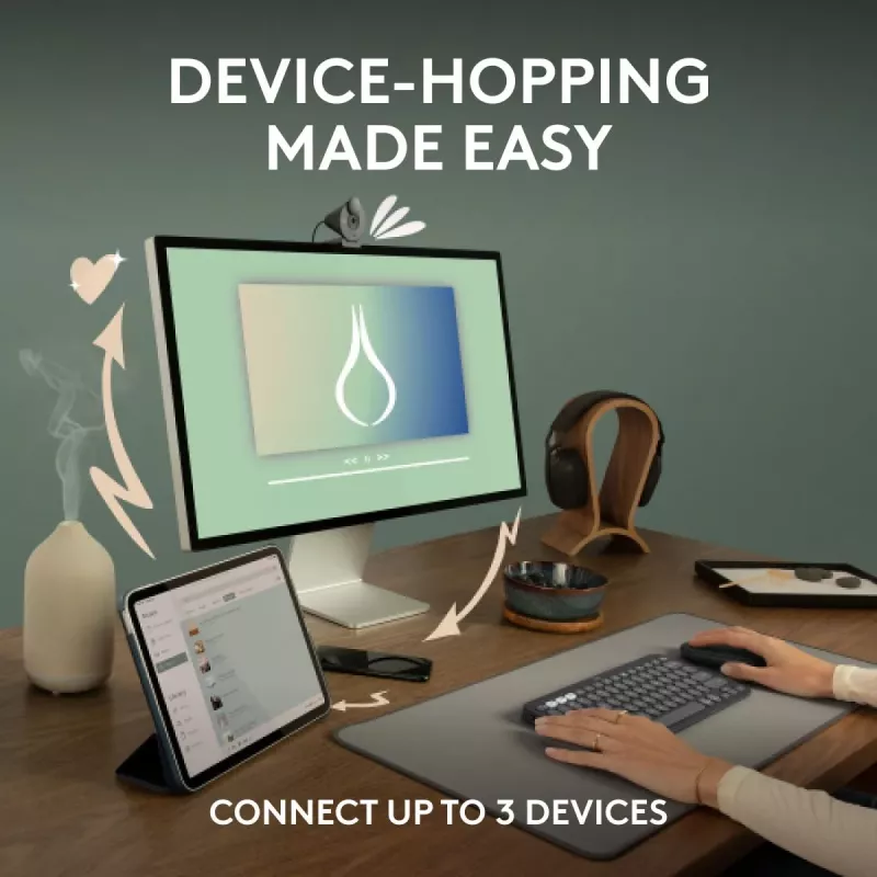 Pele Logitech M350S Melna USB Optiska Bezvadu