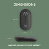 Pele Logitech M350S Melna USB Optiska Bezvadu