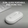 Pele Logitech M350S Balta USB optiska bezvadu