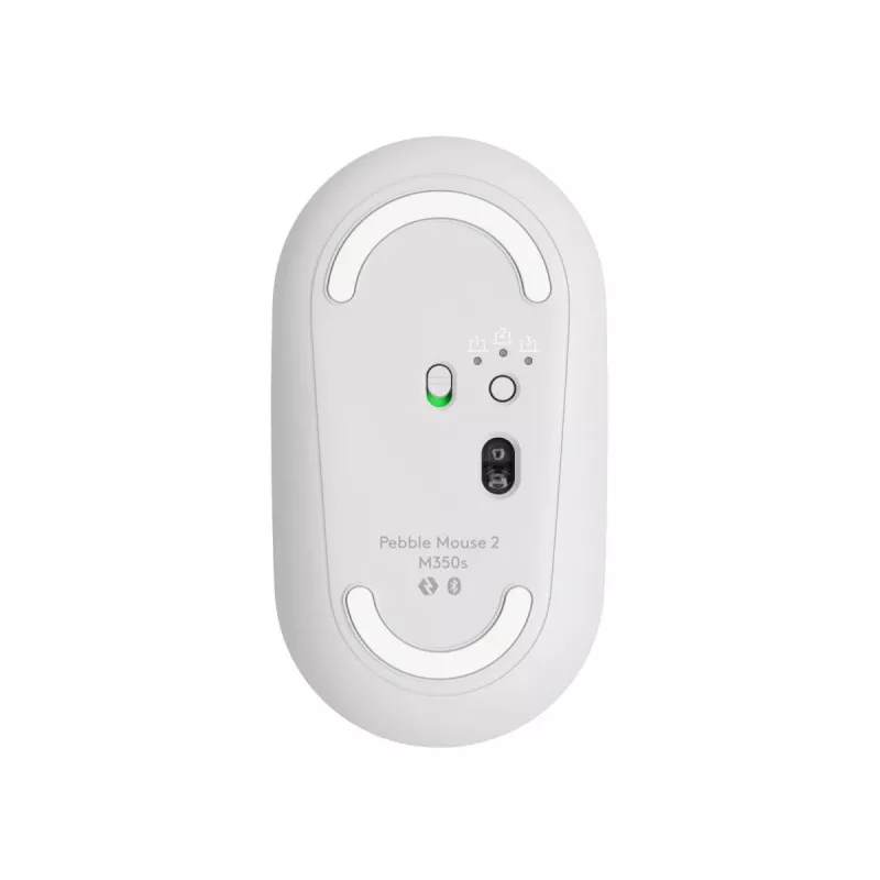 Pele Logitech M350S Balta USB optiska bezvadu