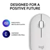 Pele Logitech M350S Balta USB optiska bezvadu