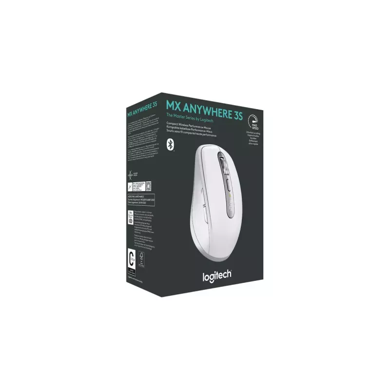 Pele Logitech MX Anywhere 3S RF Bezvadu + Bluetooth