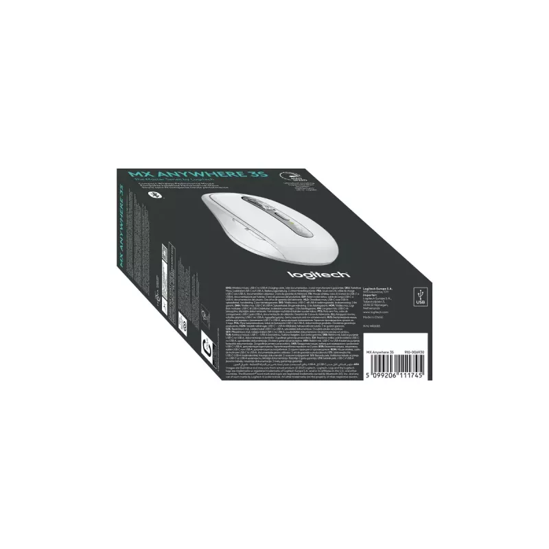 Pele Logitech MX Anywhere 3S RF Bezvadu + Bluetooth