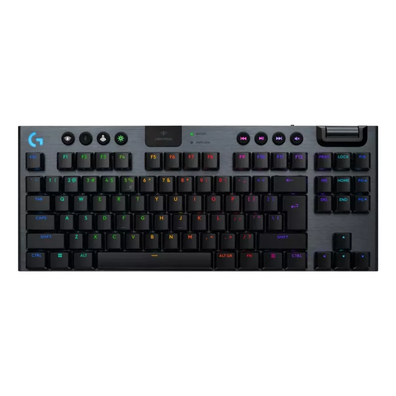 Logitech G G915 X LIGHTSPEED tastatūra, spēļu, USB RF bezvadu Bluetooth, QWERTY US International, melna