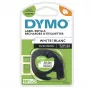 DYMO LetraTag papīra etiķetes | Oriģinālas | 12 mm x 4 m ruļlis | Melns uz balta | Pašlīmējošas daudzfunkcionālas etiķetes LetraTag marķieriem | Ražots Eiropā