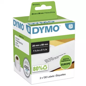 Adrešu uzlīmes DYMO Standard S0722370 28x89mm