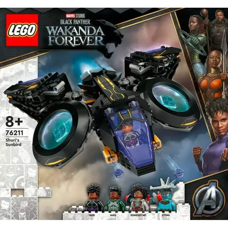 LEGO Marvel komplekts 76211 Šūri kuģis — būvējams rotaļu komplekts ar minifigūrām