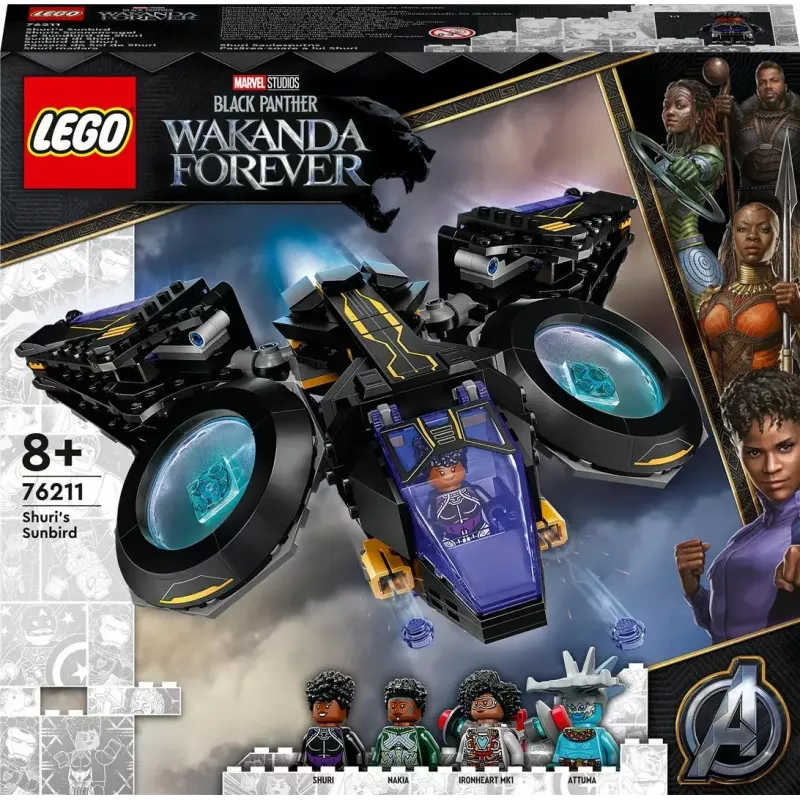 LEGO Marvel komplekts 76211 Šūri kuģis — būvējams rotaļu komplekts ar minifigūrām
