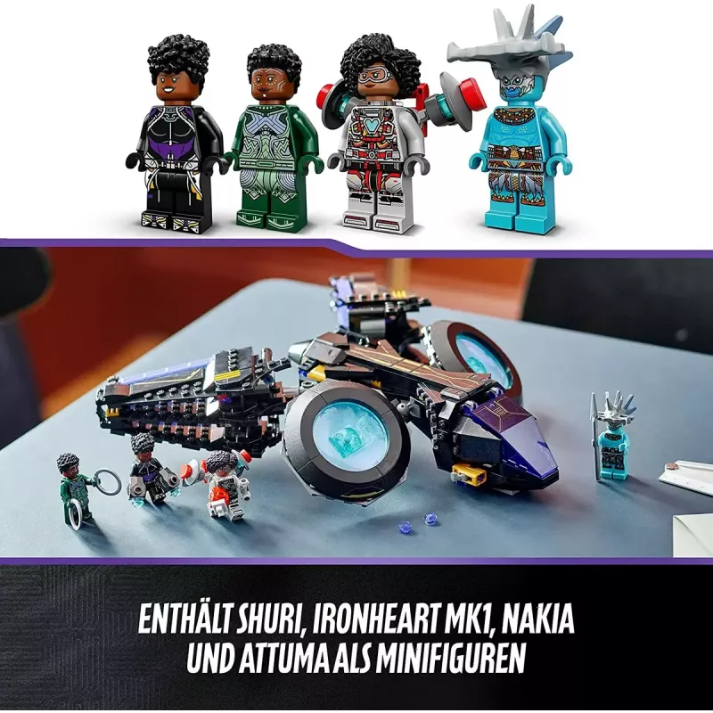 LEGO Marvel komplekts 76211 Šūri kuģis — būvējams rotaļu komplekts ar minifigūrām