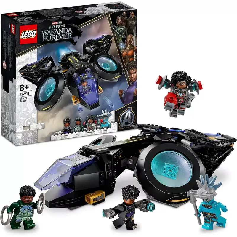 LEGO Marvel komplekts 76211 Šūri kuģis — būvējams rotaļu komplekts ar minifigūrām