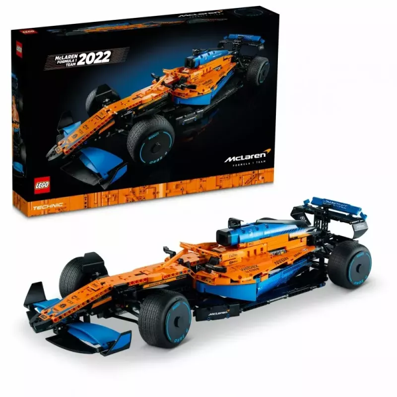 LEGO Technic Sacīkšu Auto McLaren Formula 1 42141 1:10 mēroga modelis