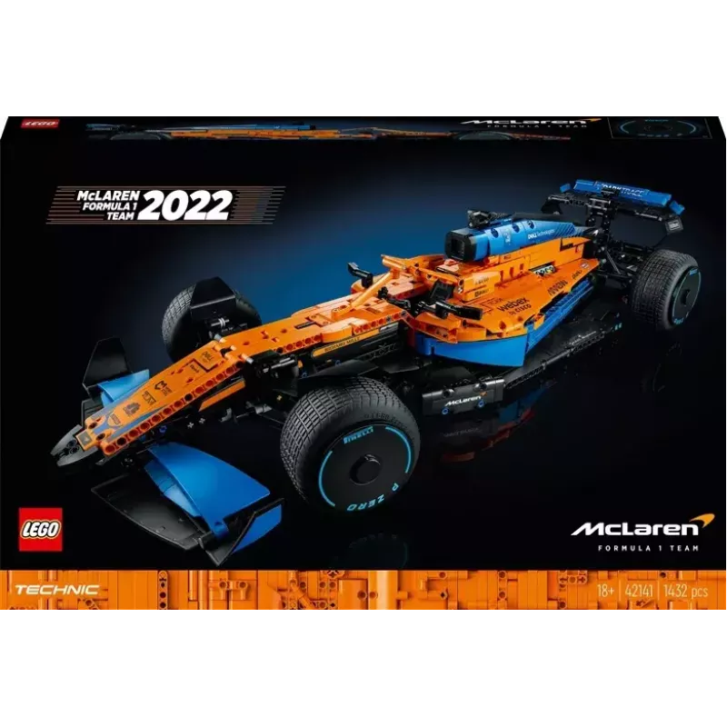 LEGO Technic Sacīkšu Auto McLaren Formula 1 42141 1:10 mēroga modelis