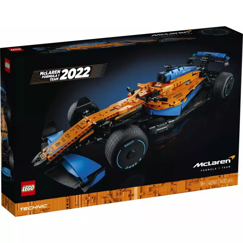 LEGO Technic Sacīkšu Auto McLaren Formula 1 42141 1:10 mēroga modelis