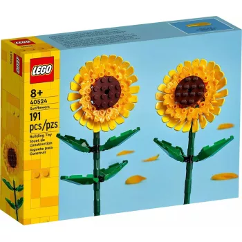 LEGO Botanical Collection 40524 Ikoniskas saulespuķes būvēšanas komplekts — 191 gab., displeja modelis 250 mm augstumā