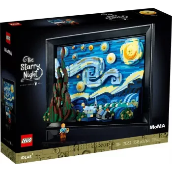 Konstruktors LEGO 3D reprodukcijas modelis Vincent van Gogh Zvaigžņotā nakts, Ideas 21333, 2316 gab., 18+