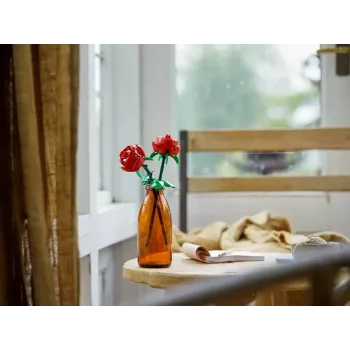 Konstruktors LEGO 40460 Iconic Roses ziedu komplekts, 120 detaļas, 260 mm augstums