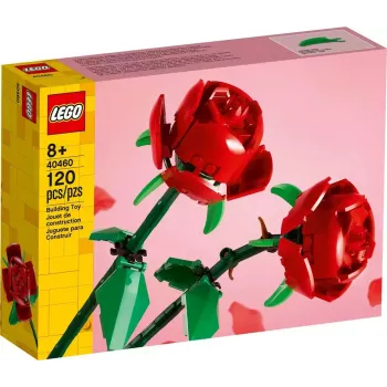 Konstruktors LEGO 40460 Iconic Roses ziedu komplekts, 120 detaļas, 260 mm augstums