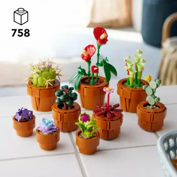 LEGO Icons Mini Plants komplekts 10329 — 9 būvējami mazi augu modeļi, 758 gabali, 18+