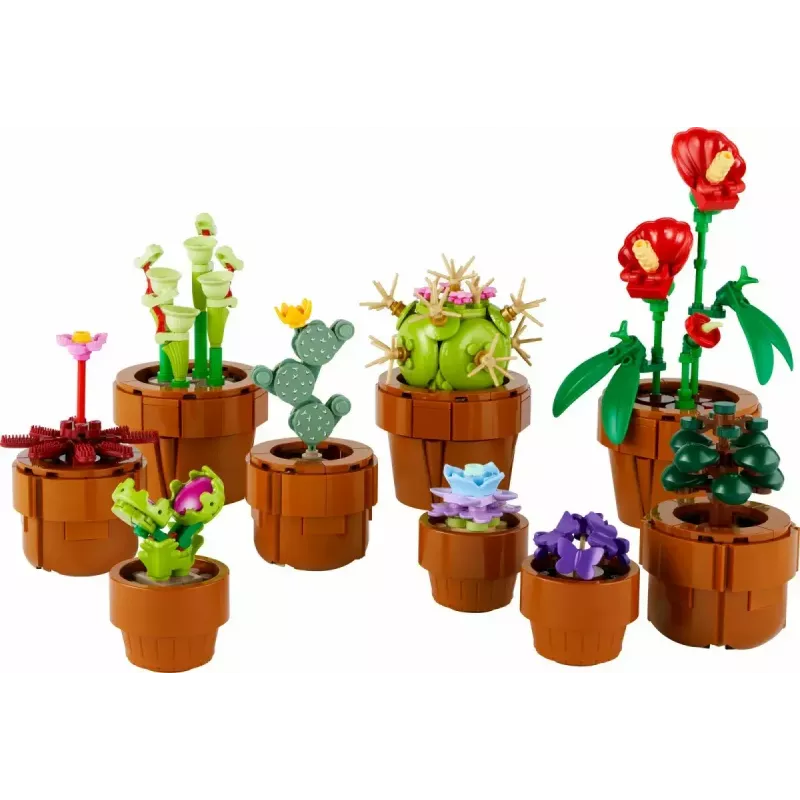 LEGO Icons Mini Plants komplekts 10329 — 9 būvējami mazi augu modeļi, 758 gabali, 18+
