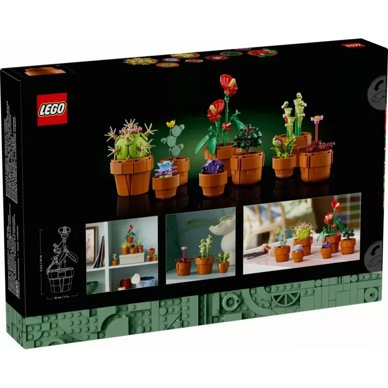 LEGO Icons Mini Plants komplekts 10329 — 9 būvējami mazi augu modeļi, 758 gabali, 18+