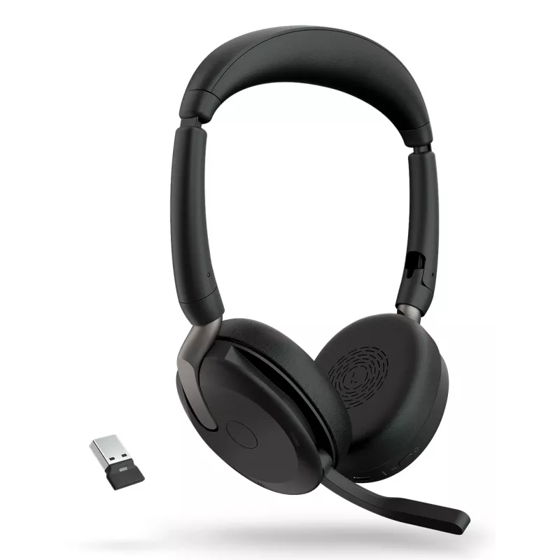 Jabra Evolve2 65 Flex - Link380a UC Stereo (Bezvadu uzlāde)