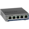 NETGEAR GS105E-200PES tīkla slēdzis, pārvaldāms L2/L3, Gigabit Ethernet (10/100/1000), pelēks