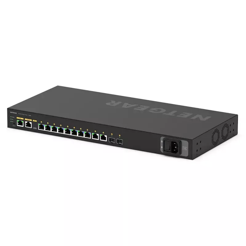 NETGEAR M4250-10G2F pārvaldāms L2/L3 Gigabit Ethernet (10/100/1000) PoE slēdzis 1U melns