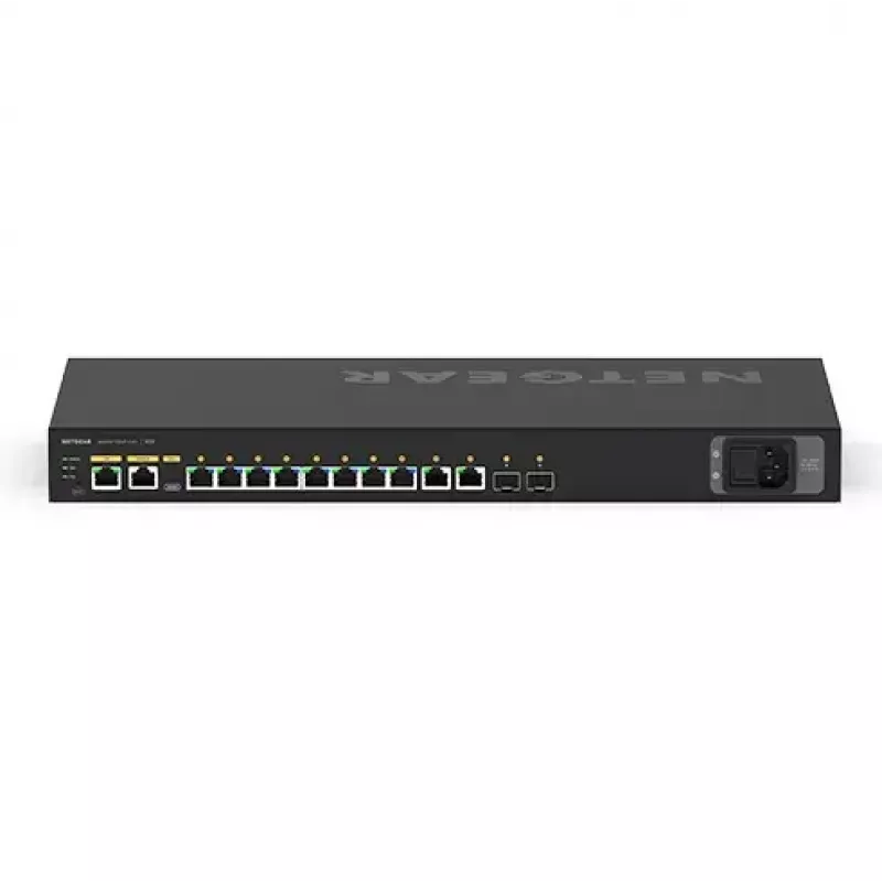 NETGEAR M4250-10G2F pārvaldāms L2/L3 Gigabit Ethernet (10/100/1000) PoE slēdzis 1U melns