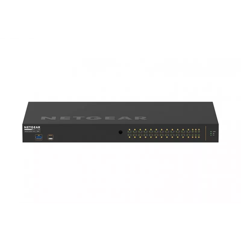 NETGEAR GSM4230P-100EUS tīkla slēdzis, pārvaldāms L2/L3 Gigabit Ethernet (10/100/1000) ar PoE, 1U, melns