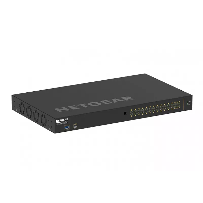 NETGEAR GSM4230P-100EUS tīkla slēdzis, pārvaldāms L2/L3 Gigabit Ethernet (10/100/1000) ar PoE, 1U, melns