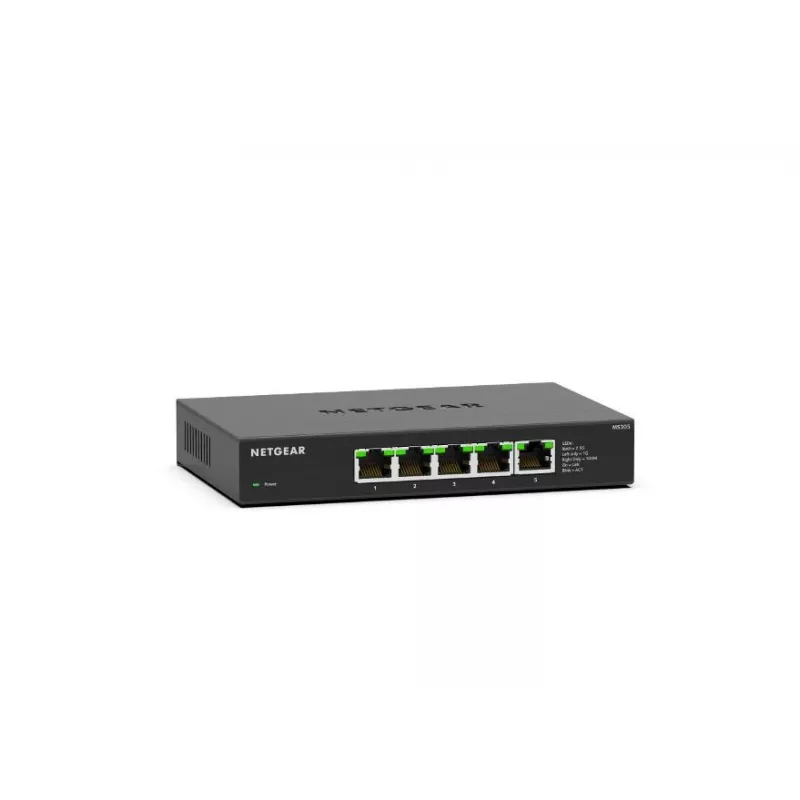 NETGEAR MS305-100EUS tīkla slēdzis Nepārvaldāms 2.5G Ethernet (100/1000/2500) Melns