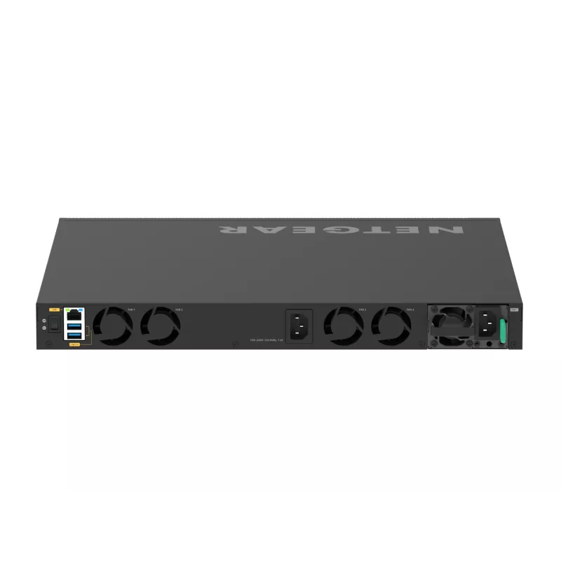 NETGEAR M4350-24X4V pārvaldāms L3 10G Ethernet (100/1000/10000) PoE slēdzis 1U melns