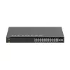 NETGEAR M4350-24X4V pārvaldāms L3 10G Ethernet (100/1000/10000) PoE slēdzis 1U melns