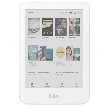 E-grāmatu lasītājs Kobo Clara Colour N367 — 6 collu E Ink Kaleido skārienekrāns, 16 GB, Wi‑Fi, Bluetooth, balts