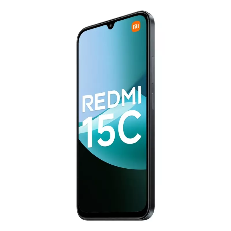 Viedtālrunis Xiaomi Redmi 15C 6.9 collu 4 GB RAM 256 GB krātuve, MediaTek Helio G81-Ultra, 50 MP dubultkamera, 6000 mAh, IP64, Melns