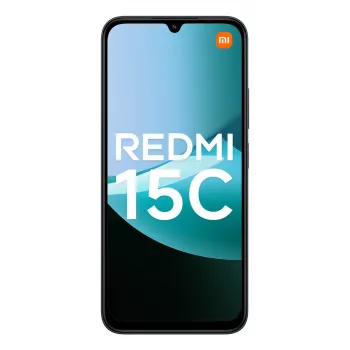 Viedtālrunis Xiaomi Redmi 15C 6.9 collu 4 GB RAM 256 GB krātuve, MediaTek Helio G81-Ultra, 50 MP dubultkamera, 6000 mAh, IP64, Melns