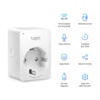 TP-Link Tapo Mini viedais Wi-Fi kontaktdakšs